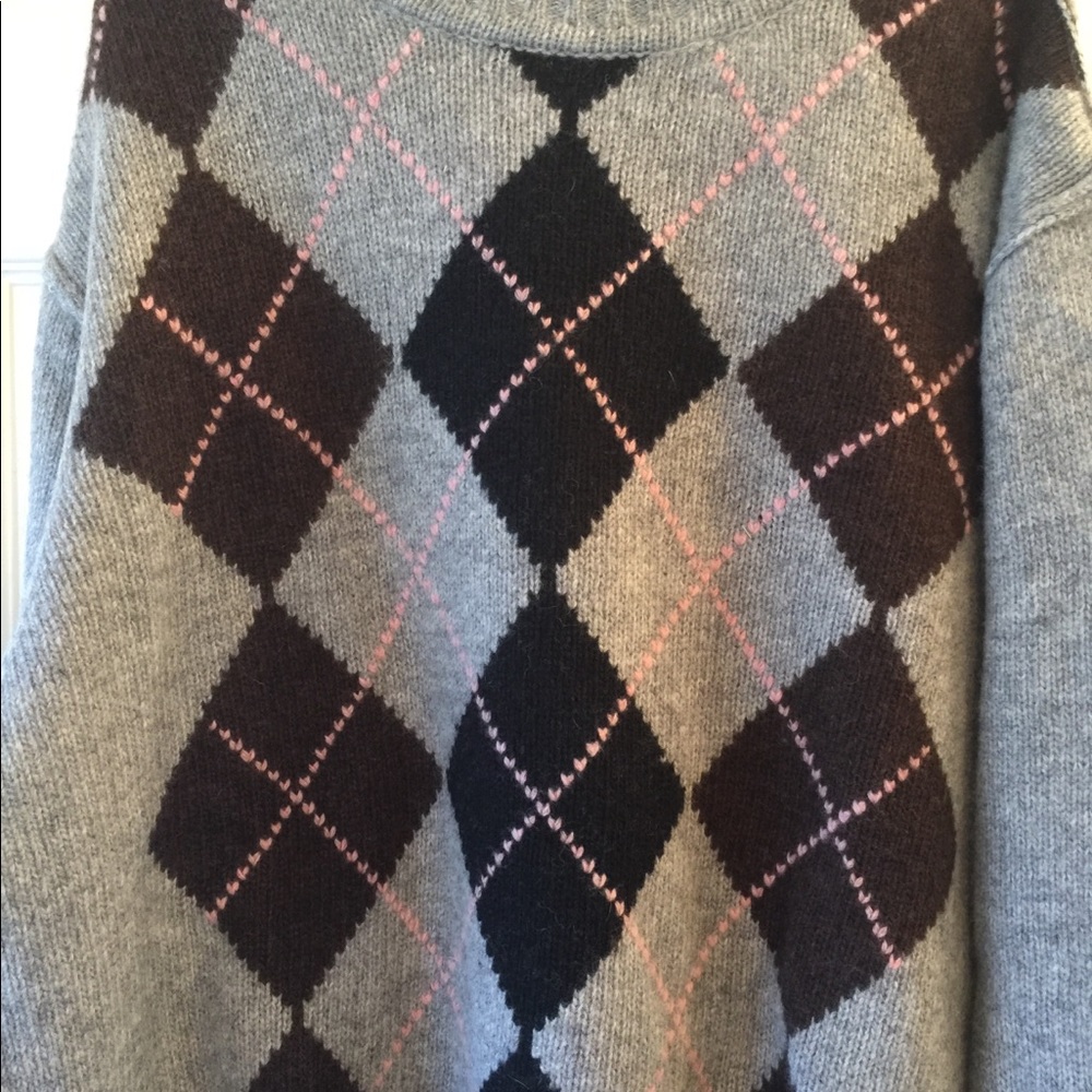 NWT RG512 Men’s Gray sweater Argyle pattern - Picture 2 of 7